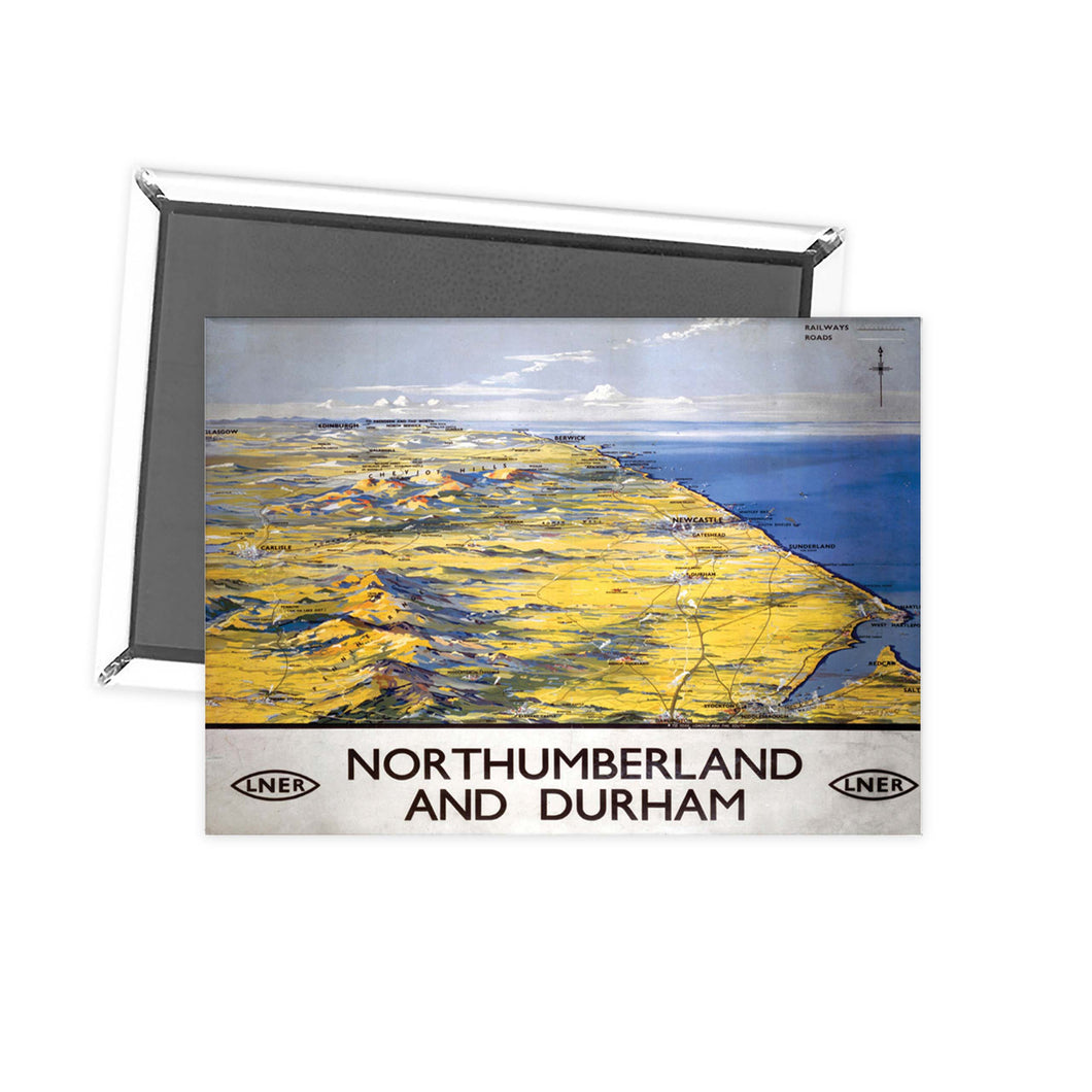 Northumberland and Durham LNER Fridge Magnet