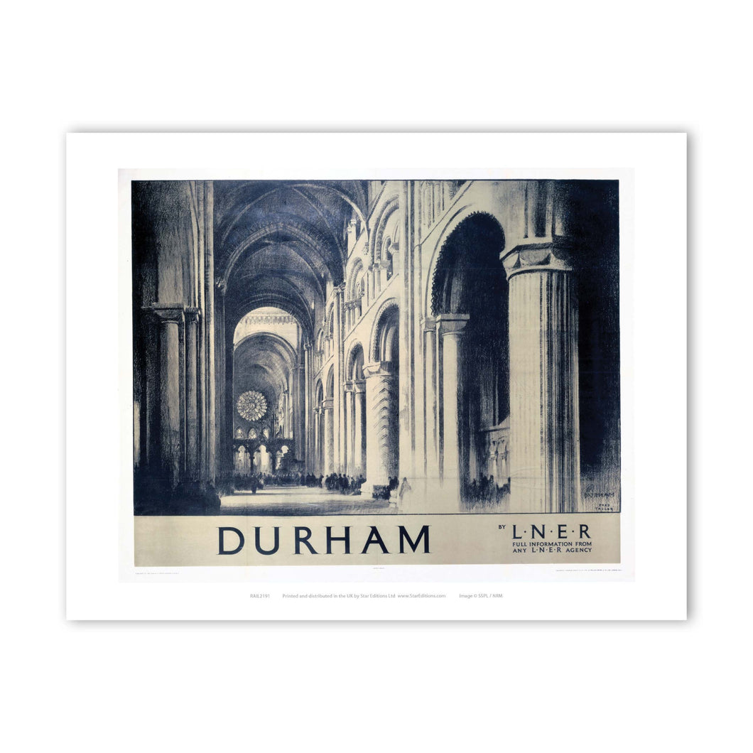 Durham by LNER Art Print