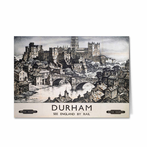 Durham See England by Rail Greeting Card