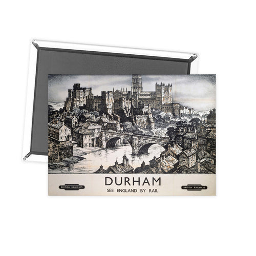 Durham See England by Rail Fridge Magnet