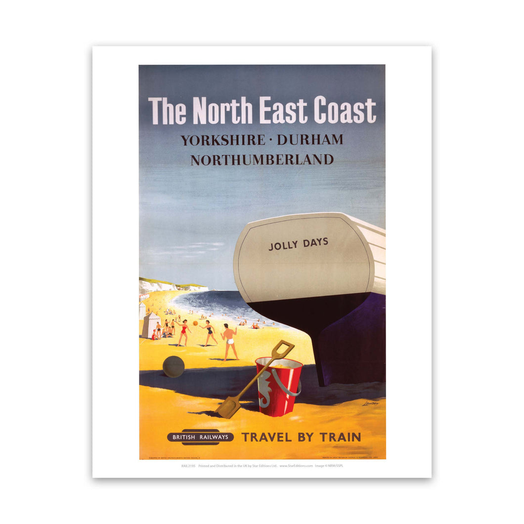 The North East Coast - Yorkshire, Durham, Northumberland Art Print