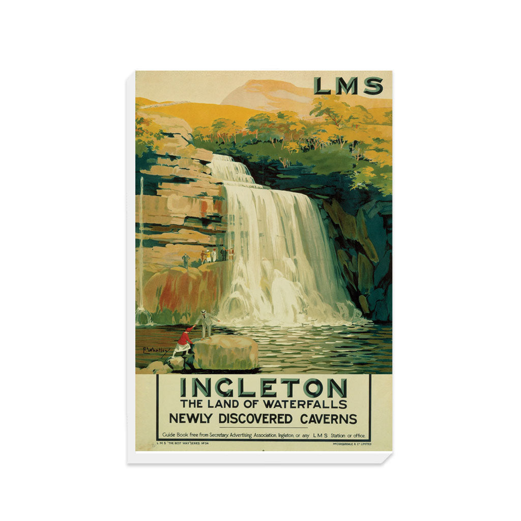 Ingleton, the Land of Waterfalls - Canvas – Railway Posters