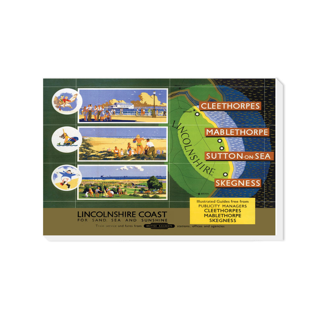 Lincolnshire Coast - Cleethorpes, Mablethorpe, Skegness - Canvas