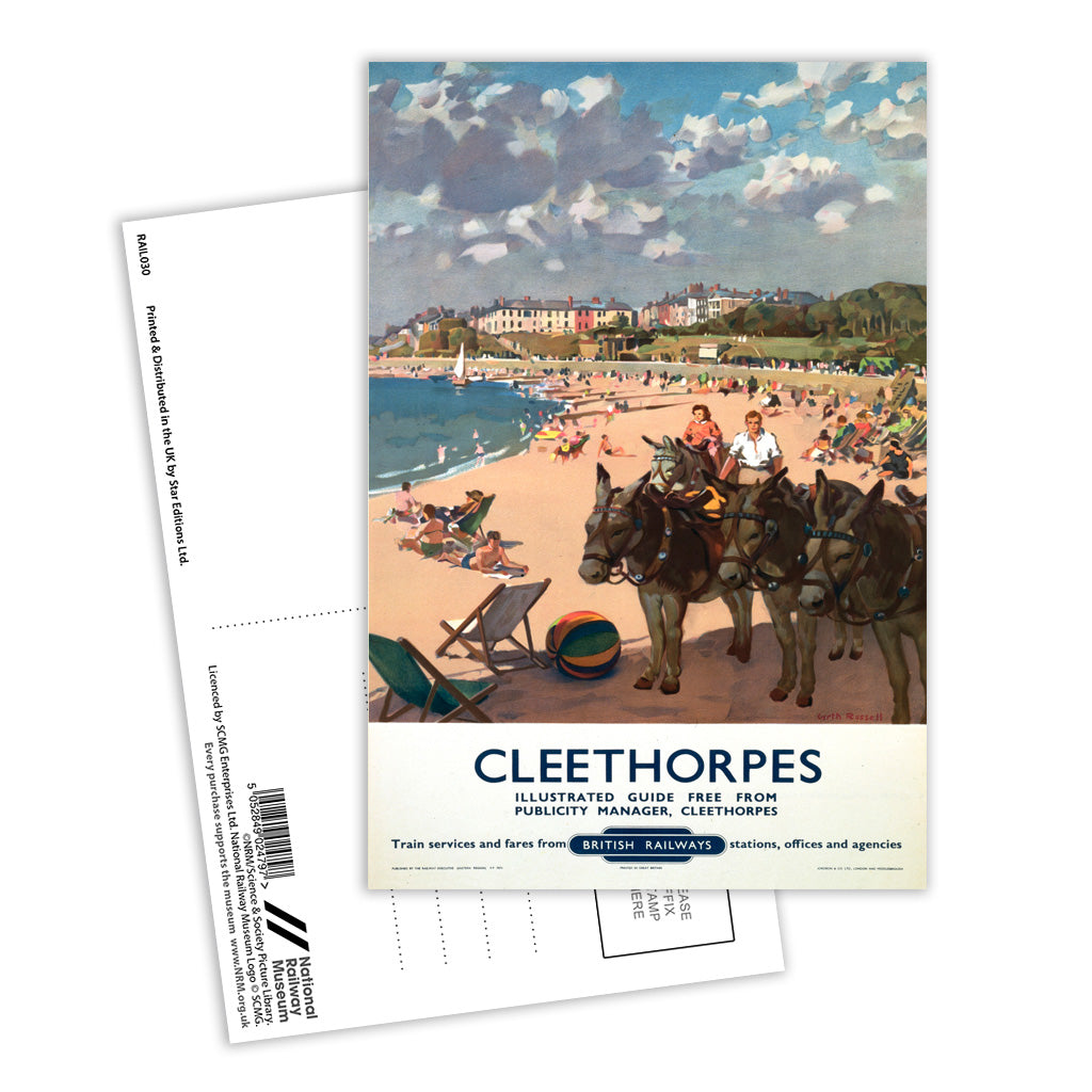 Cleethorpes - Donkey Postcard Pack of 8