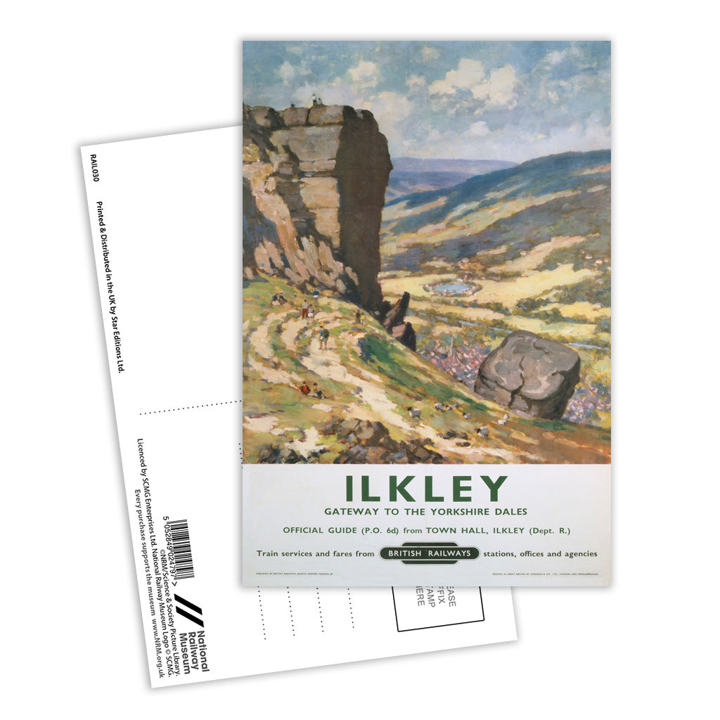 Ikley, Gateway to the Yorkshire Dales Postcard Pack of 8