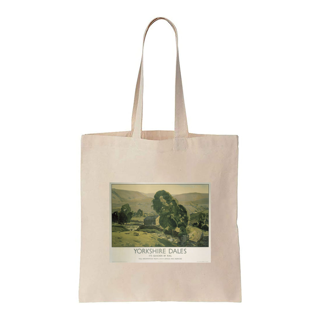 Yorkshire Dales - Quicker By Rail - Canvas Tote Bag