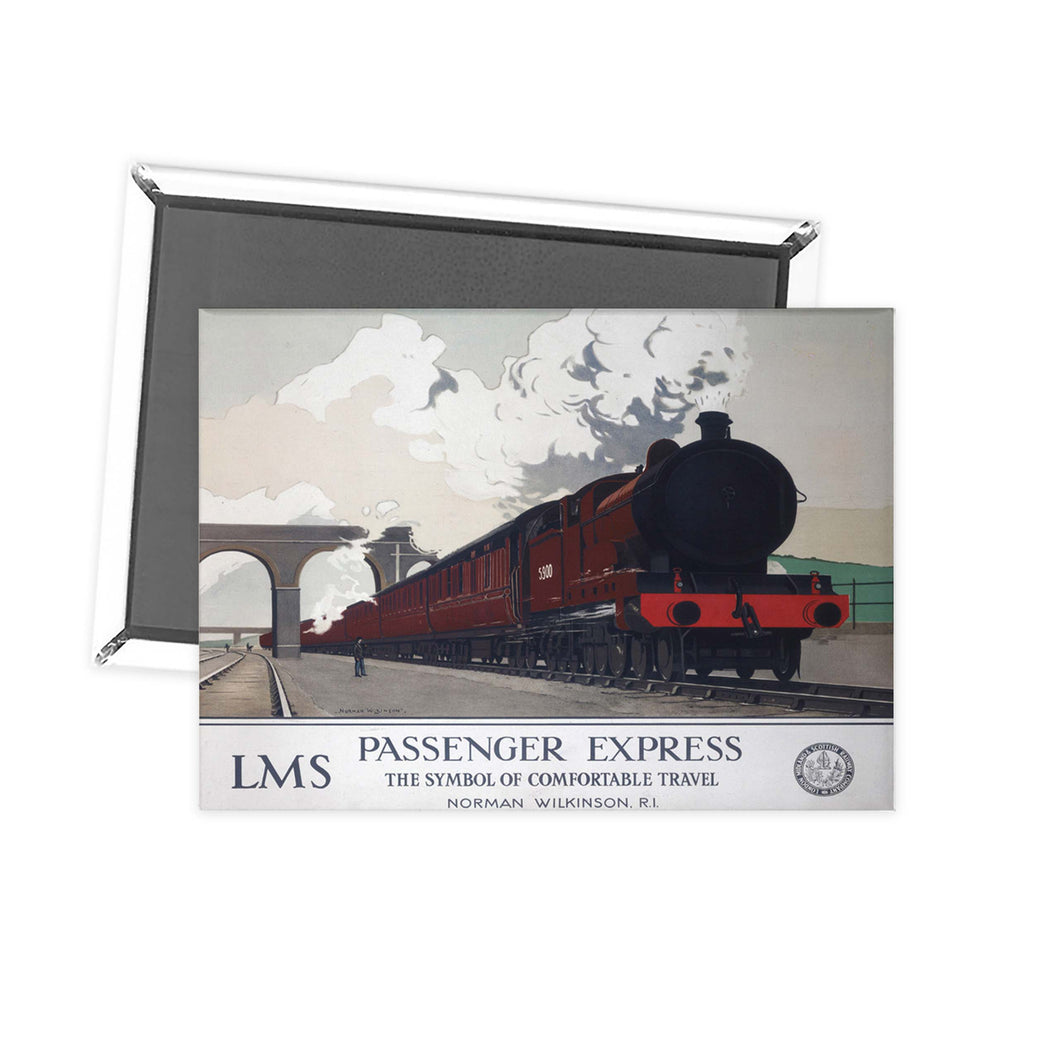Passenger Express - LMS Norman Wilkinson Fridge Magnet