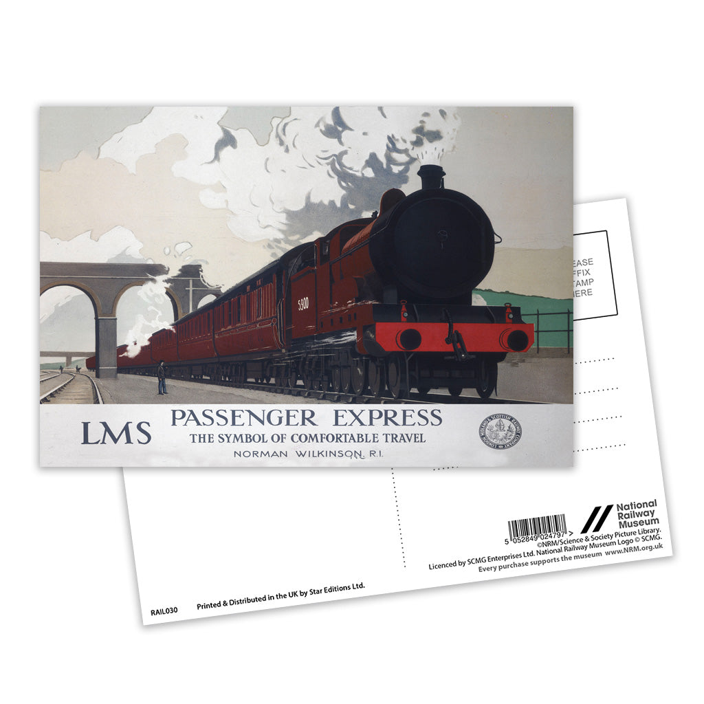 Passenger Express - LMS Postcard Pack of 8