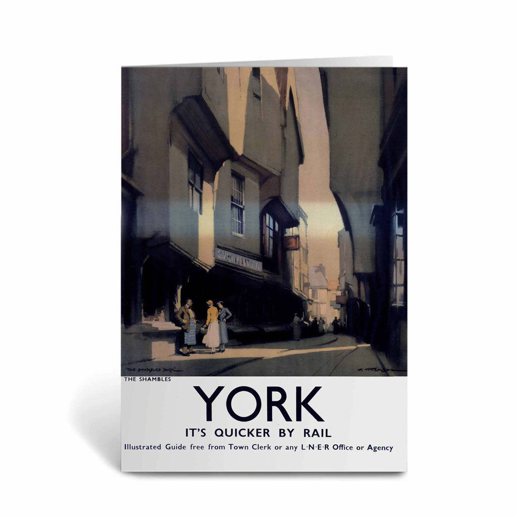 York, The Shambles Greeting Card