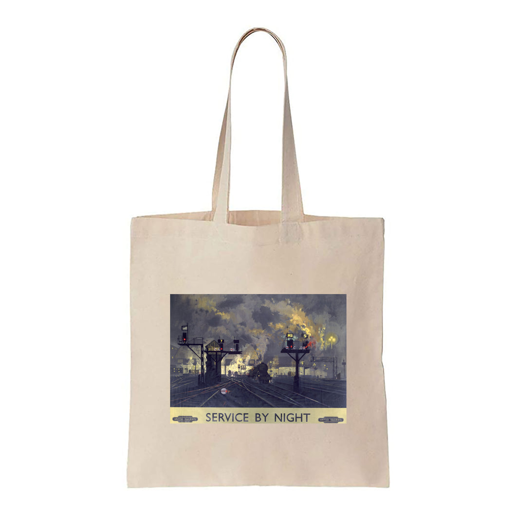Service by Night Engine - Canvas Tote Bag