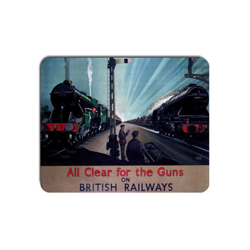 All Clear for the Guns on British Railways - Mouse Mat