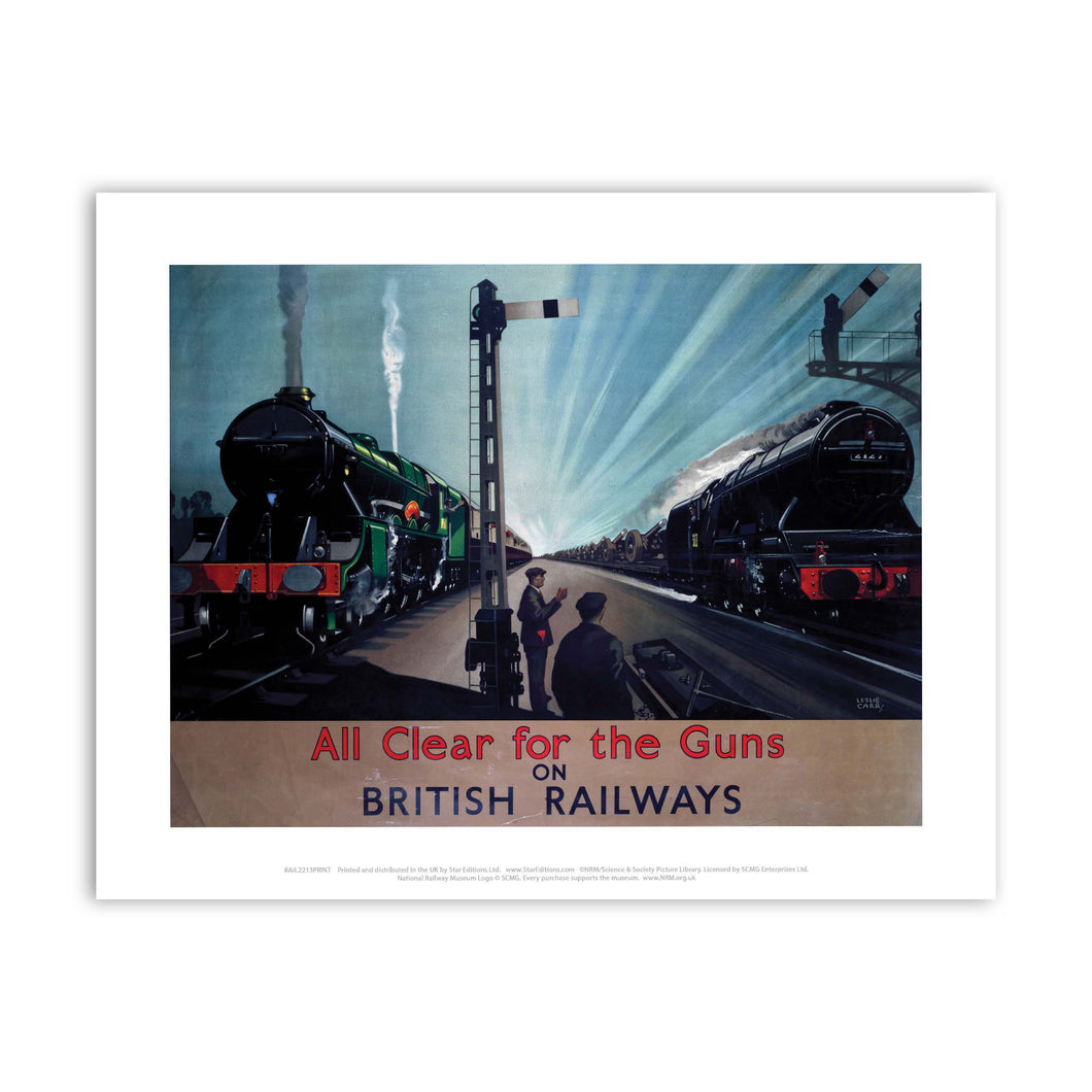 All Clear for the Guns on British Railways Art Print