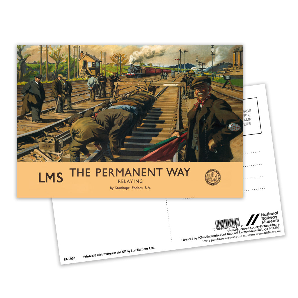 The Permanent Way - Relaying LMS Postcard Pack of 8