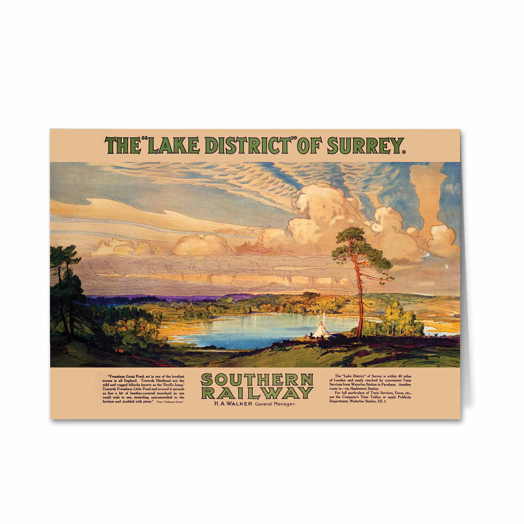 The Lake District of Surrey Greeting Card