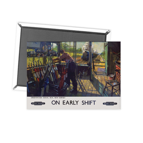 On Early Shift Greenwood Signal Box New Barnet Fridge Magnet