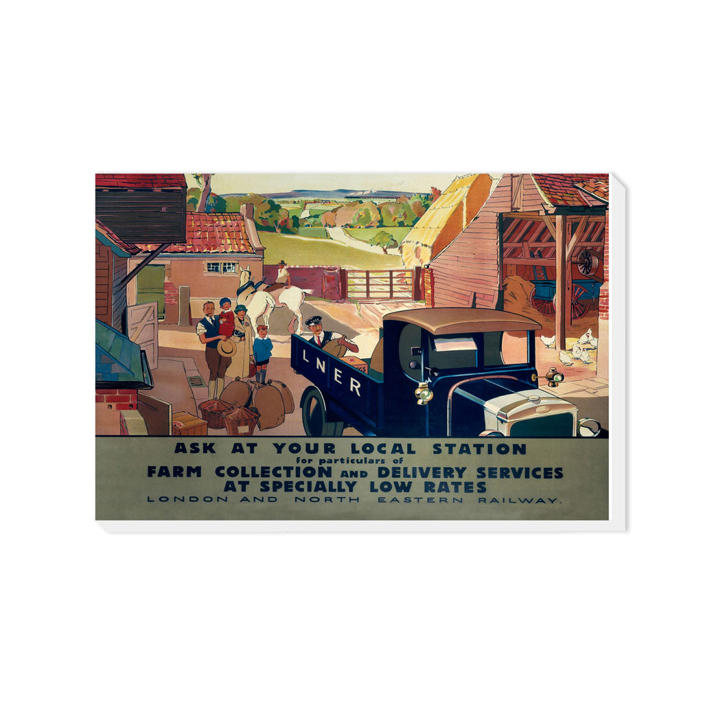 LNER Farm Collection and Delivery Service - Canvas