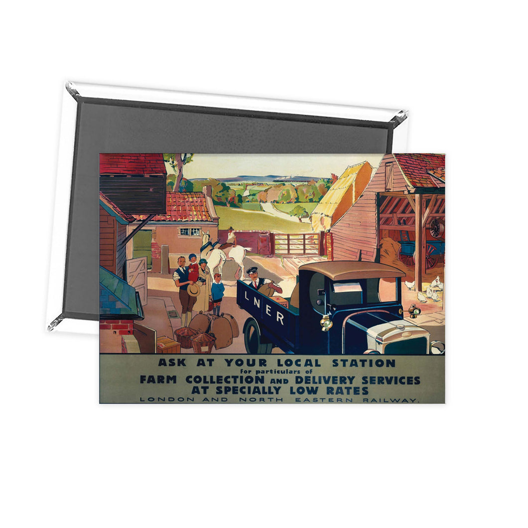 LNER Farm Collection and Delivery Fridge Magnet