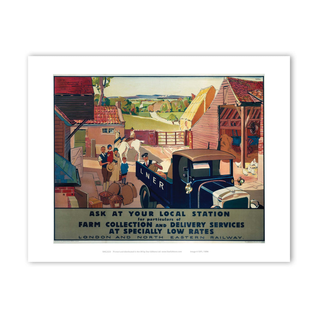 LNER Farm Collection and Delivery Service Art Print