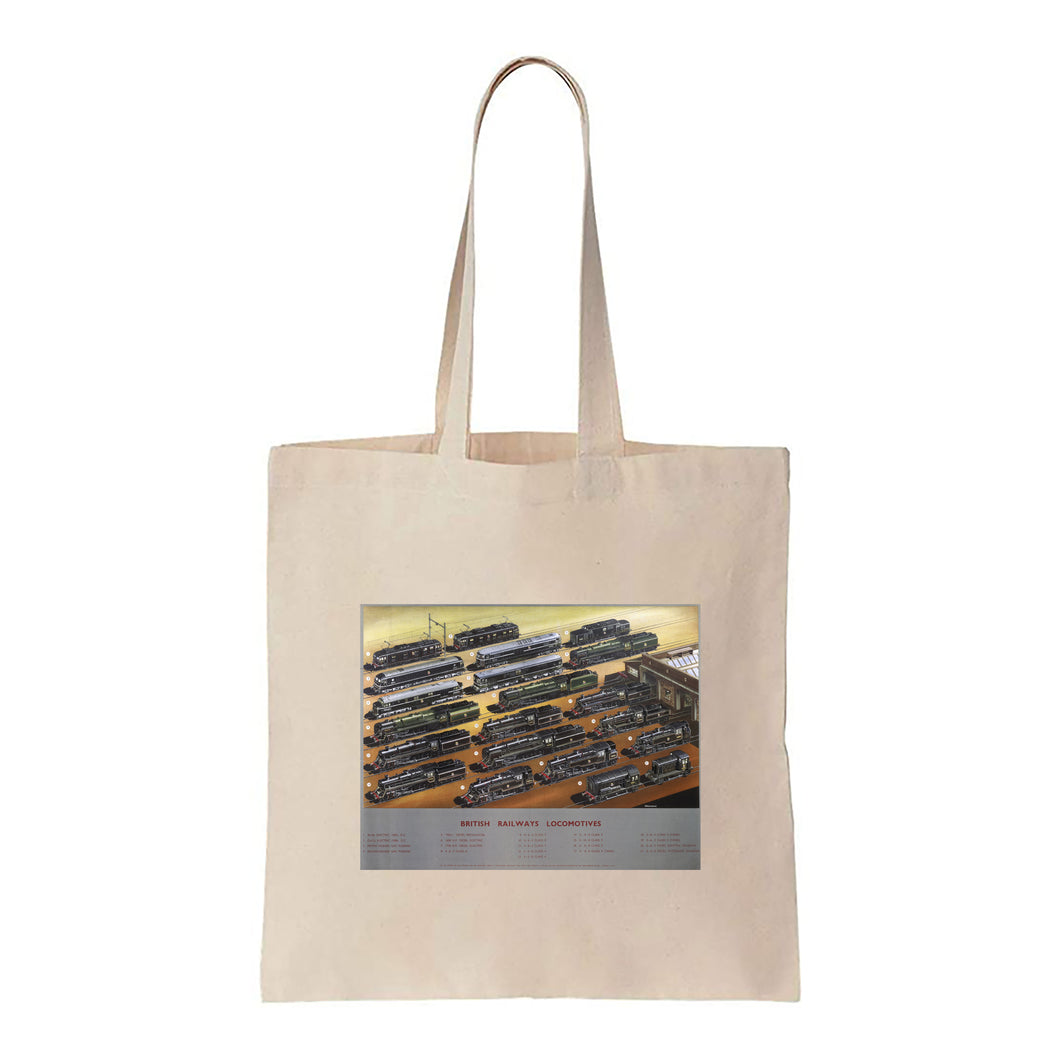 British railways Locomotives - Canvas Tote Bag