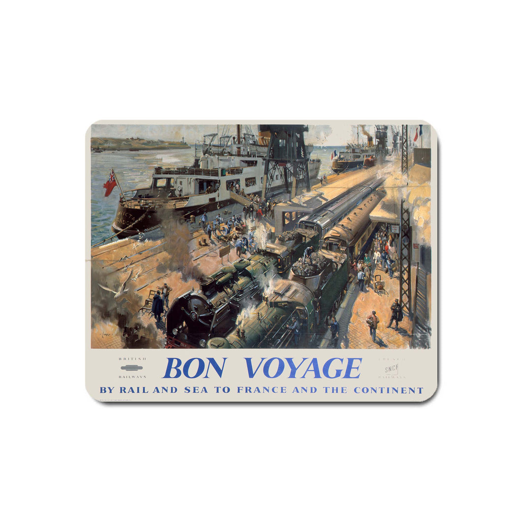 Bon Voyage by Rail and Sea to France - Mouse Mat