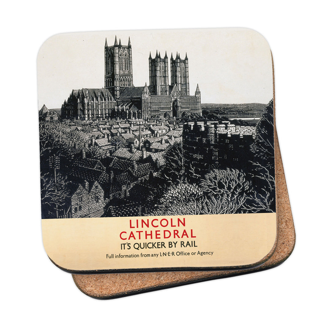 Lincoln Cathedral It's Quicker By Rail Coaster