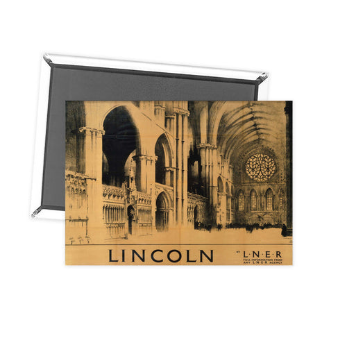 Lincoln LNER It's Quicker By Rail Fridge Magnet