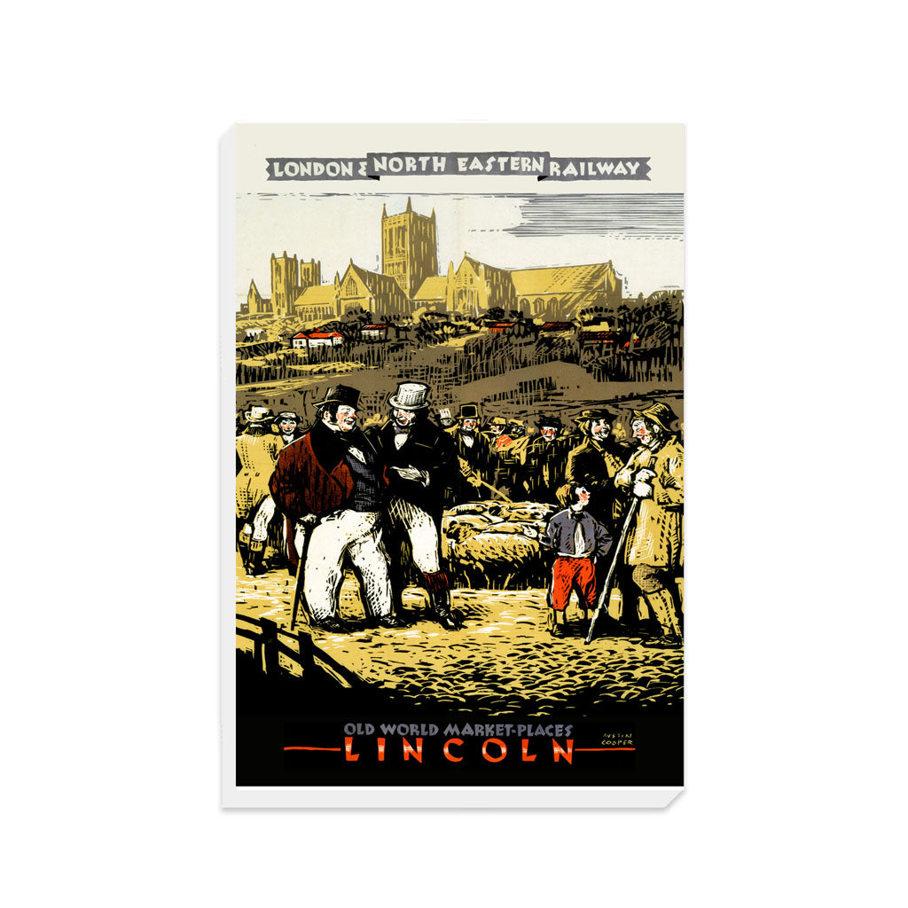 Lincoln Old Market Places LNER - Canvas