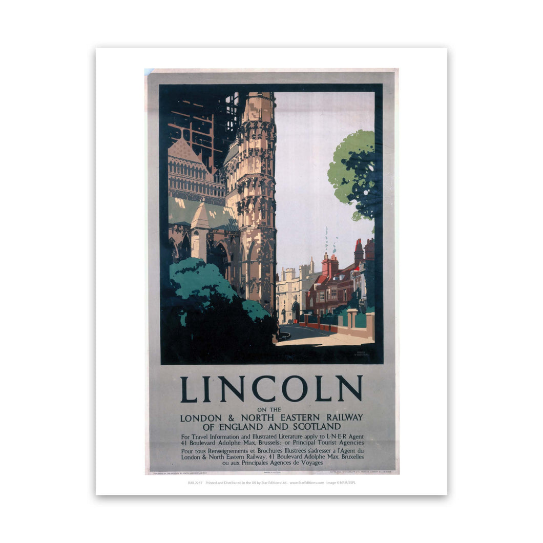 Lincoln on the LNER Art Print