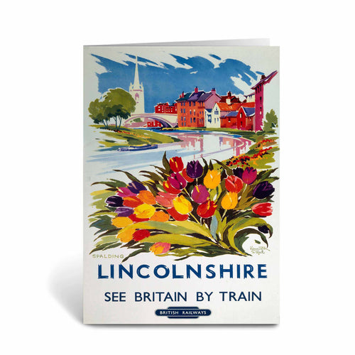 Lincolnshire, Spalding - British Railways Greeting Card