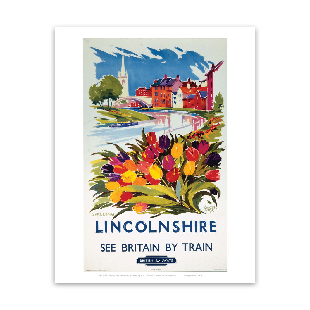 Lincolnshire, Spalding - British Railways Art Print