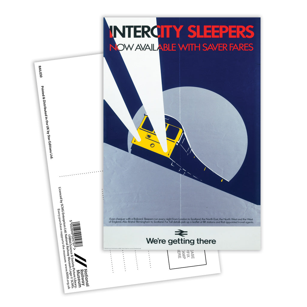 Intercity Sleepers Postcard Pack of 8