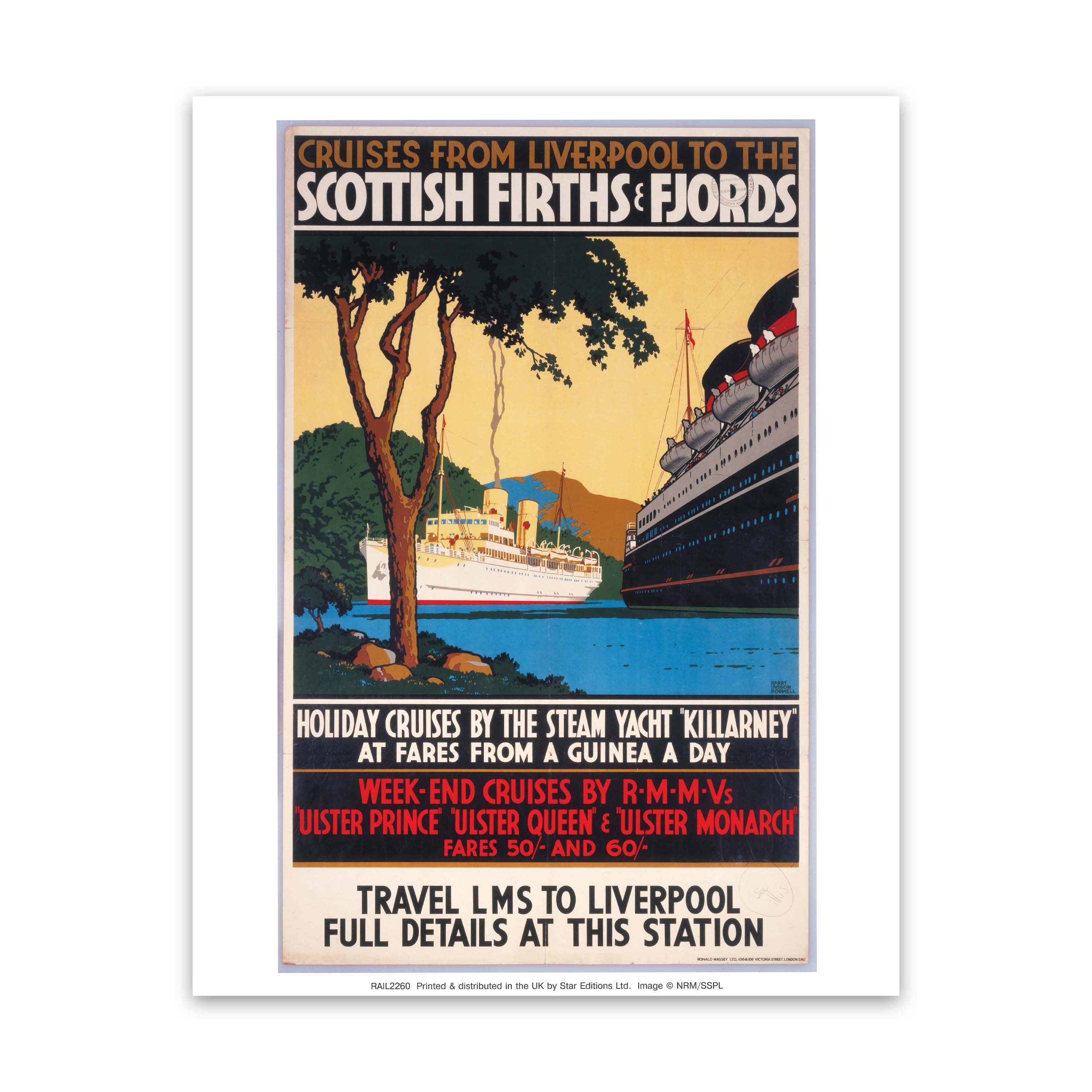 Scottish Firths and Fjords LMS Art Print – Railway Posters