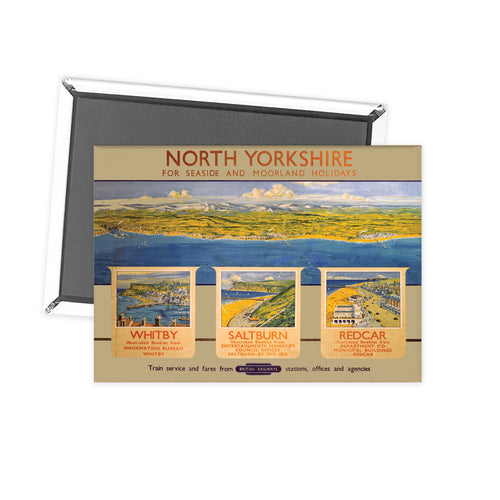 North Yorkshire Whitby, Saltburn and Redcar Fridge Magnet