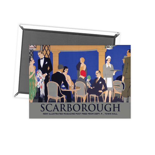 Scarborough It's Quicker by Rail Half Poster Fridge Magnet