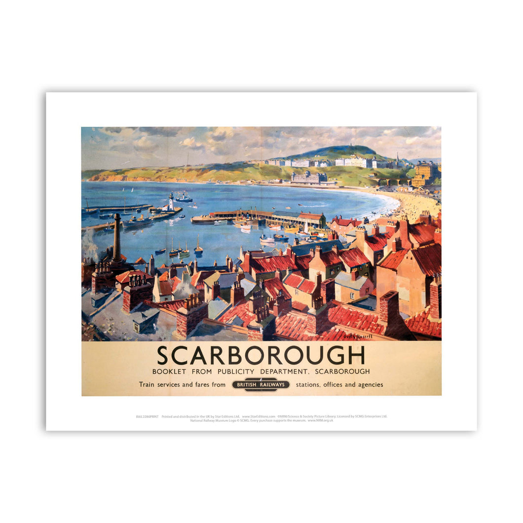 Scarborough from the Town - British Railways Art Print