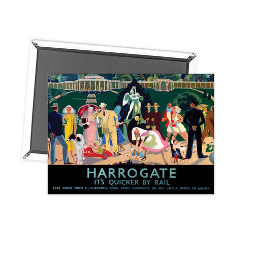 Harrogate busy Park Fridge Magnet