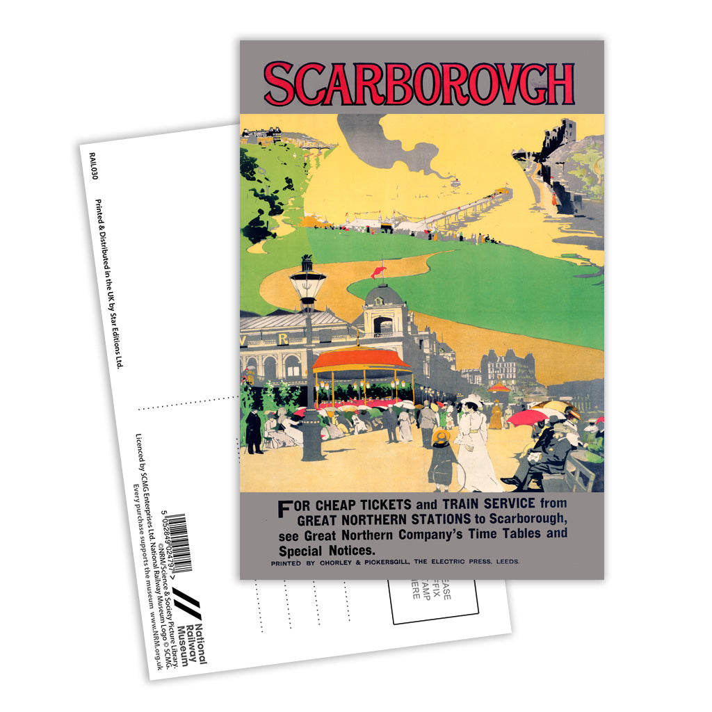 Scarborough British Railways Postcard Pack of 8