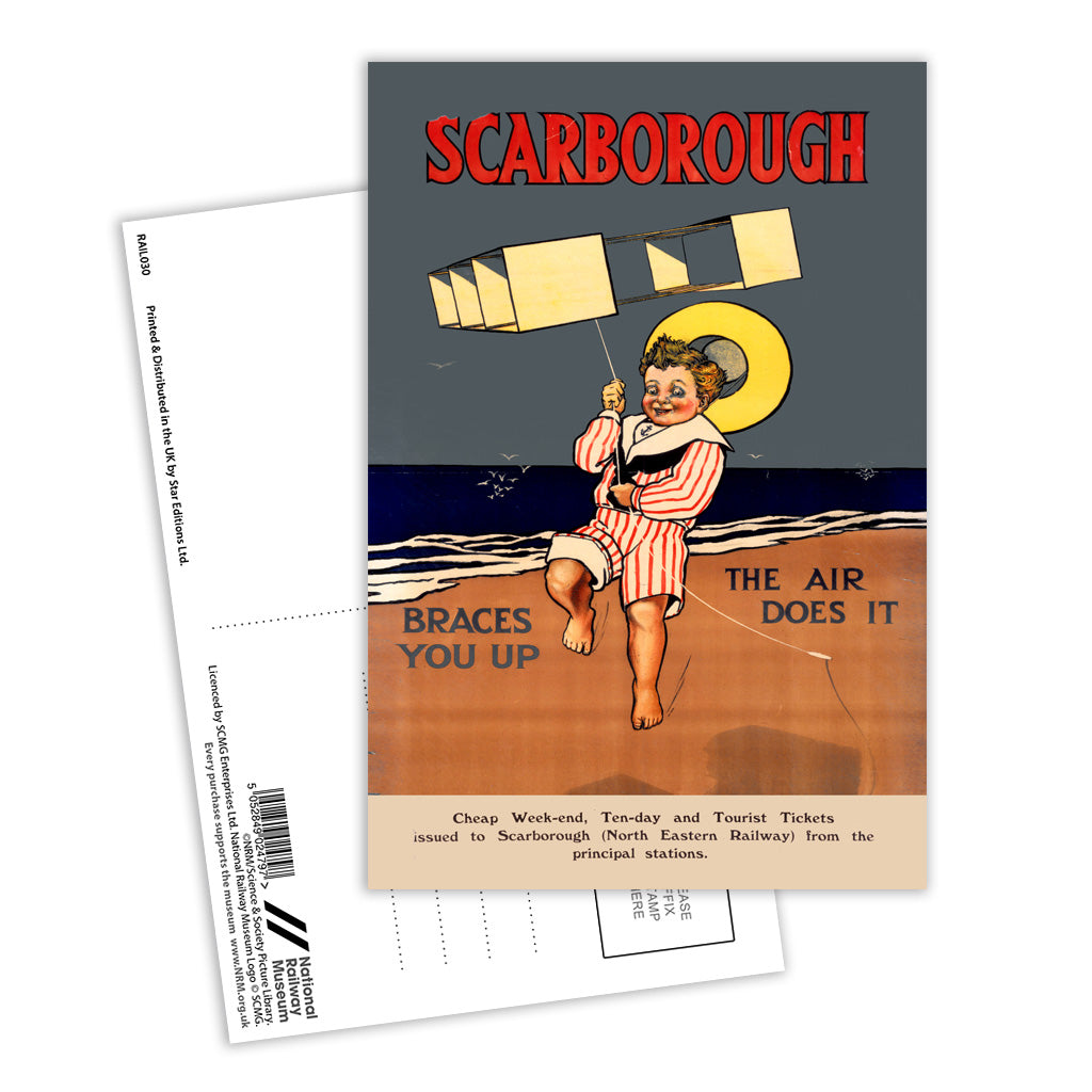 Scarborough Braces you Up Postcard Pack of 8