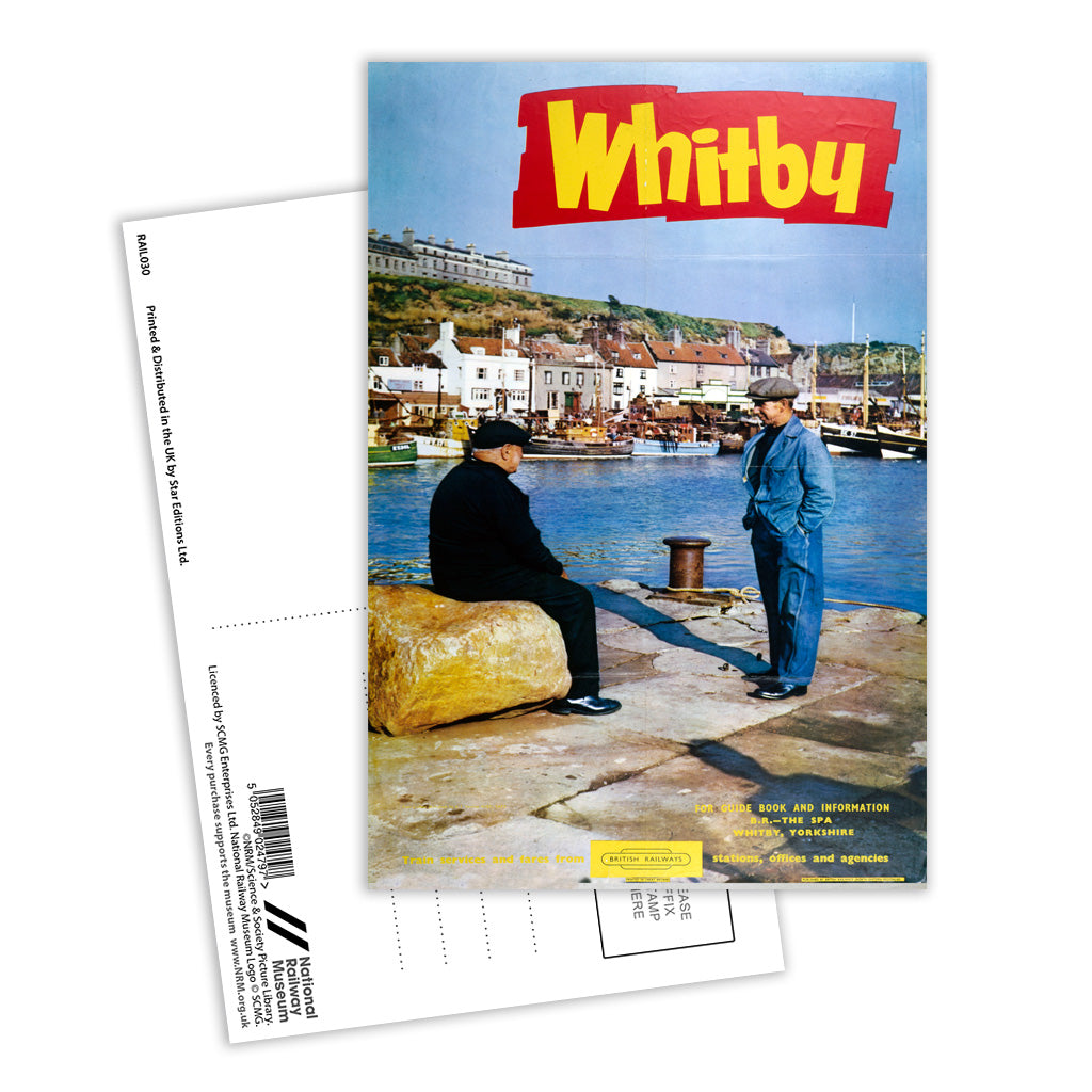 Whitby, Men chatting Postcard Pack of 8
