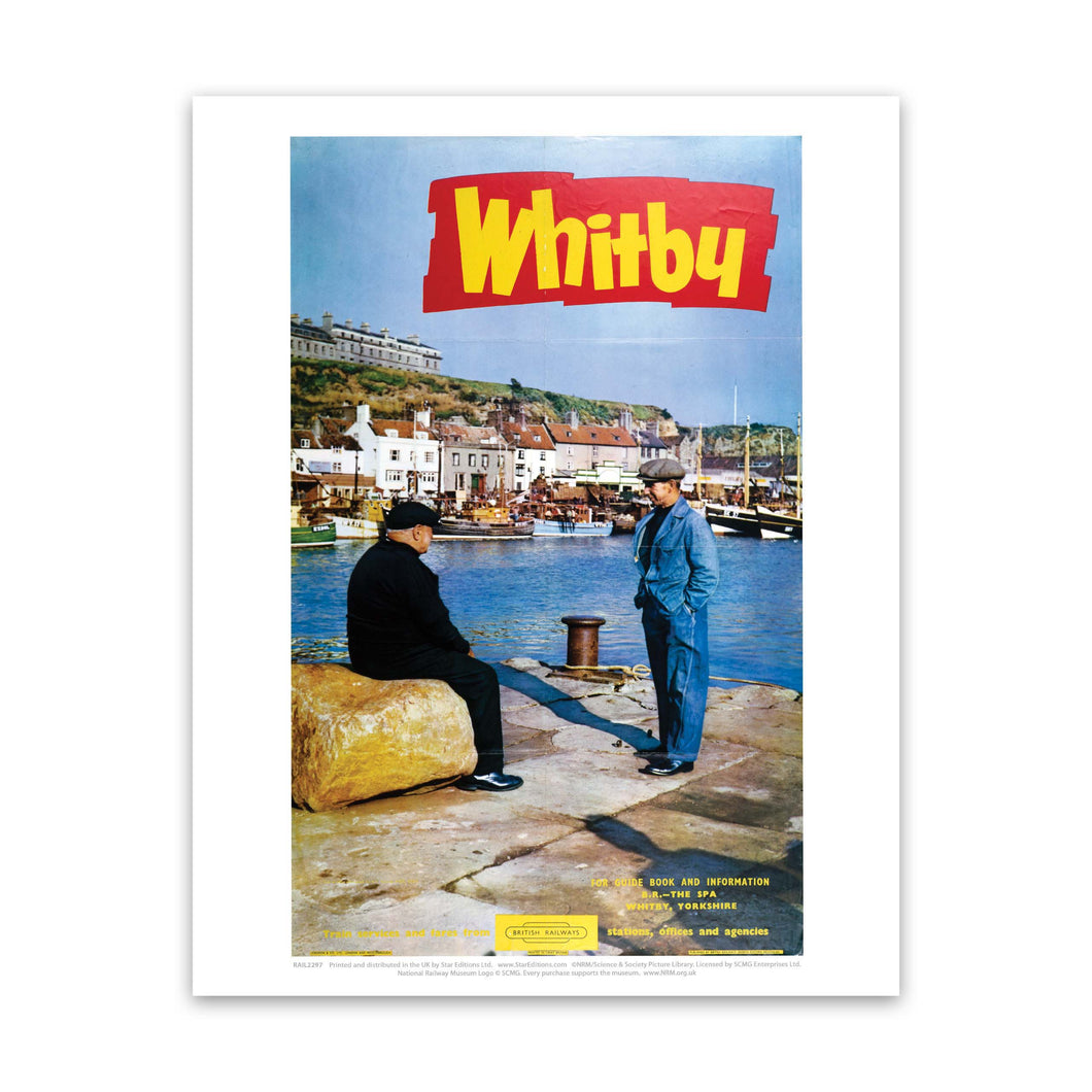 Whitby, Men chatting Art Print