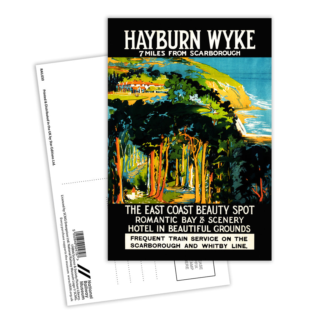 Hayburn Wyke, Scarborough - East Coast Beauty Spot Postcard Pack of 8