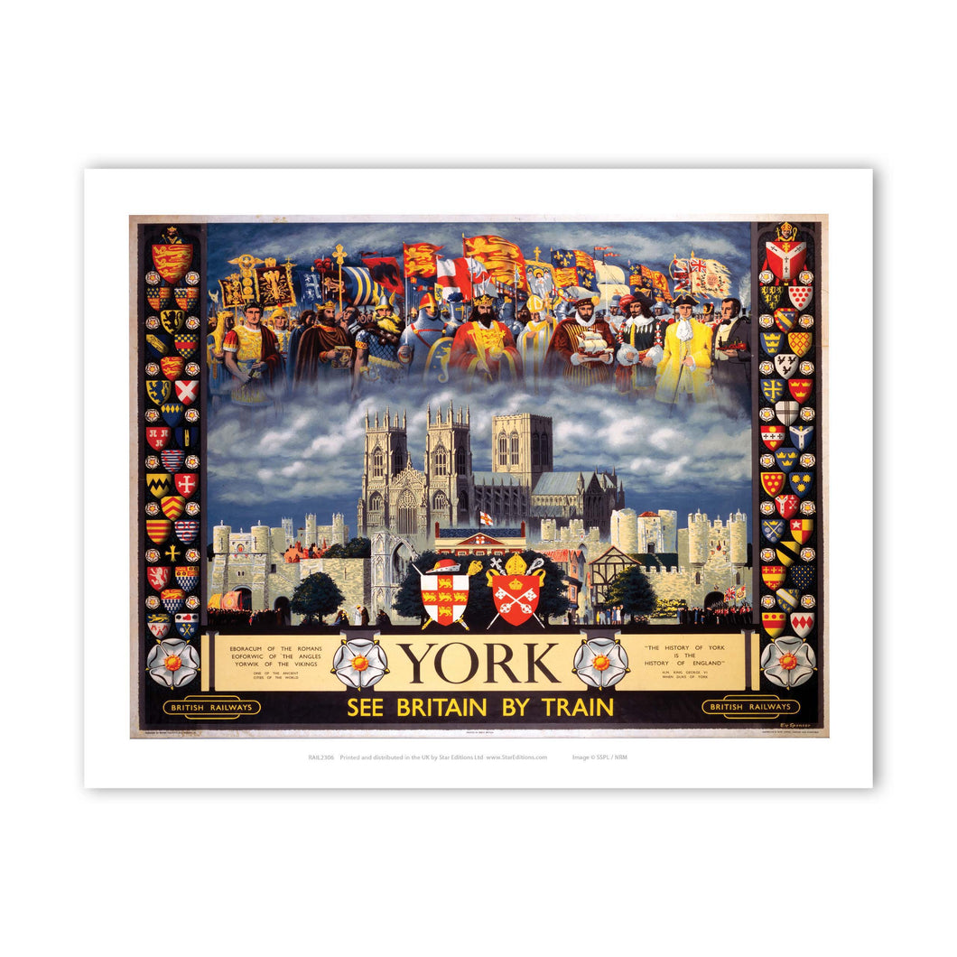 York - See Britain by Train Art Print