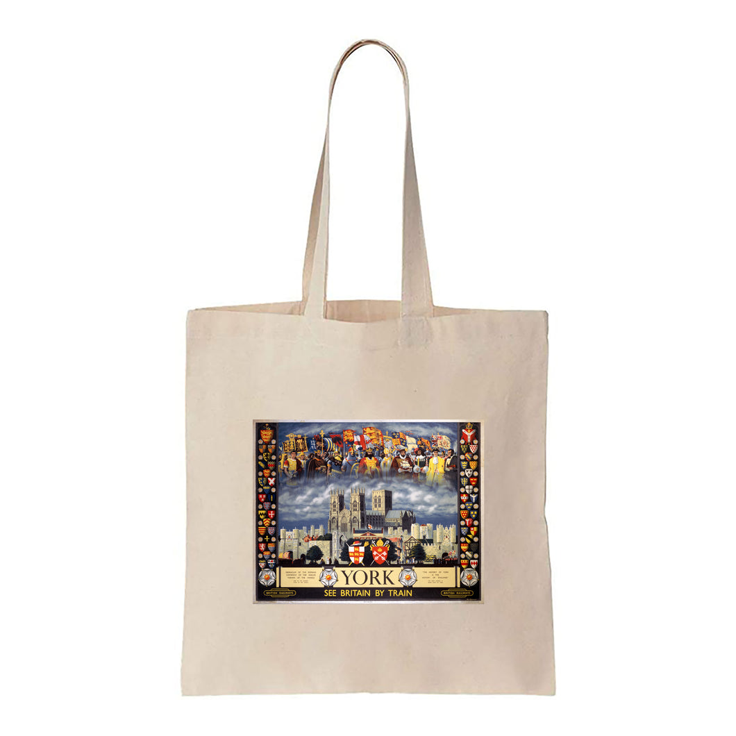 York - See Britain by Train - Canvas Tote Bag