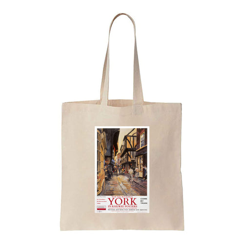 York, The Shambles - Railway Posters Exhibition - Canvas Tote Bag