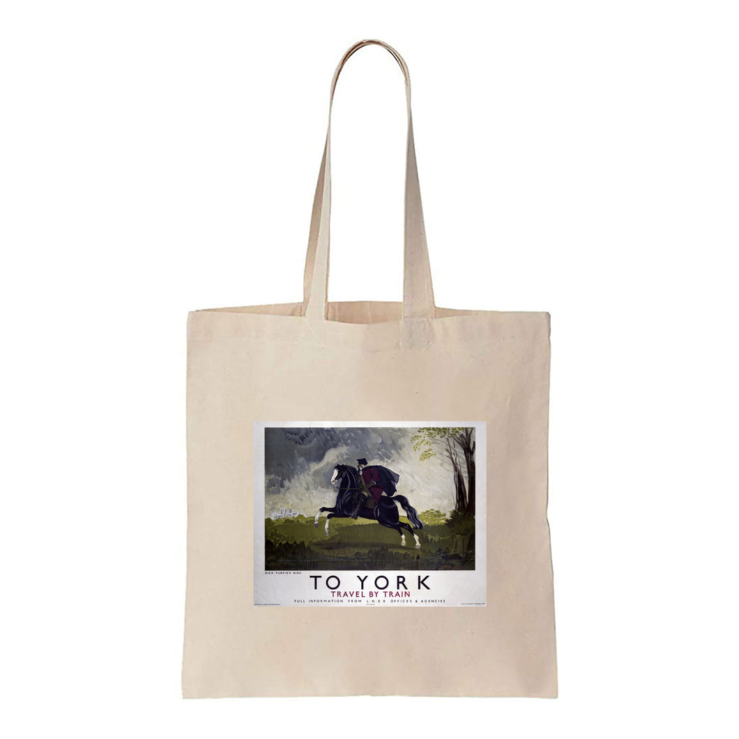 To York - Dick Turpin's Ride - Canvas Tote Bag