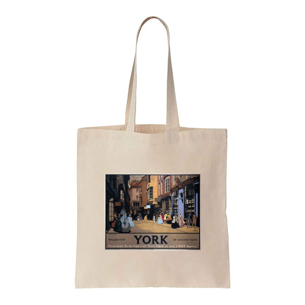 York, Walled City of Ancient Days LNER - Canvas Tote Bag