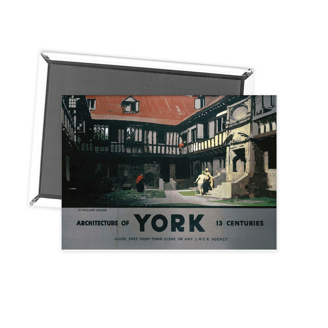 Architecture of York Fridge Magnet