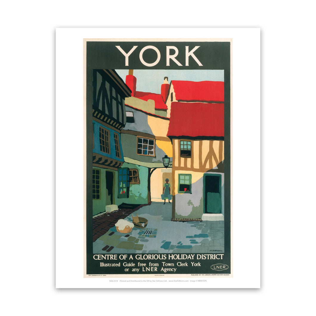 York, Centre of a Glourious Holiday District Art Print