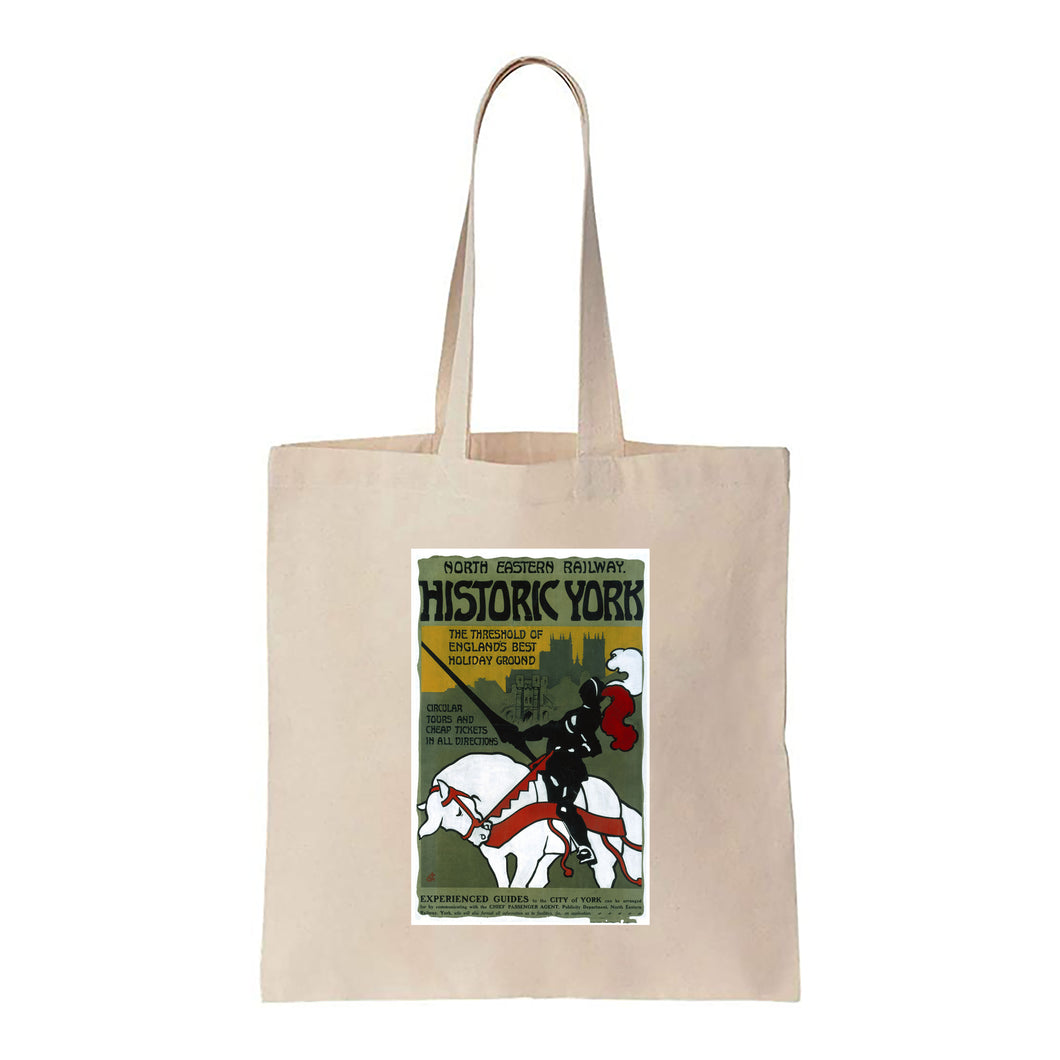 Historic York - Black Knight - Canvas Tote Bag