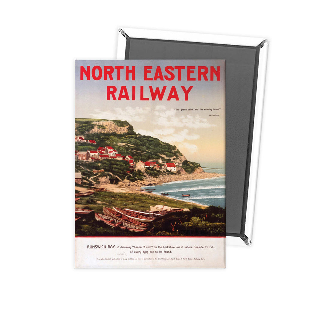 North Eastern Railway Runswick Bay Fridge Magnet